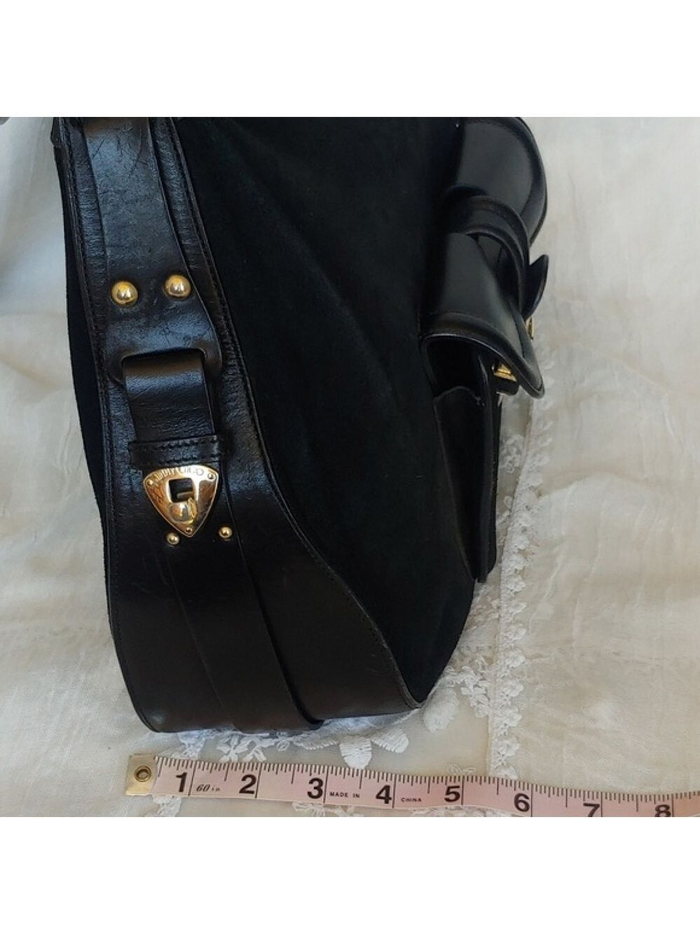 Jimmy Choo Black Leather and Suede Hobo Bag Luxury - Picture 8 of 17